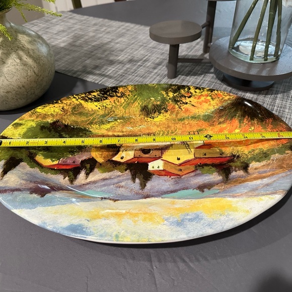 Ceramic Valori Home Serving Plate Made In Italy - Picture 9 of 12